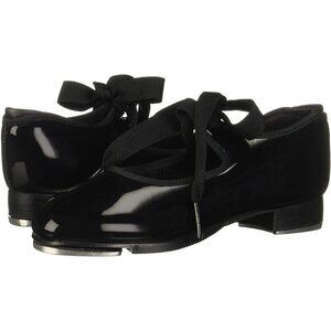 Capezio Tele Tone Patent Leather Mary Jane Tap Shoes Black Kids Size 1.5M